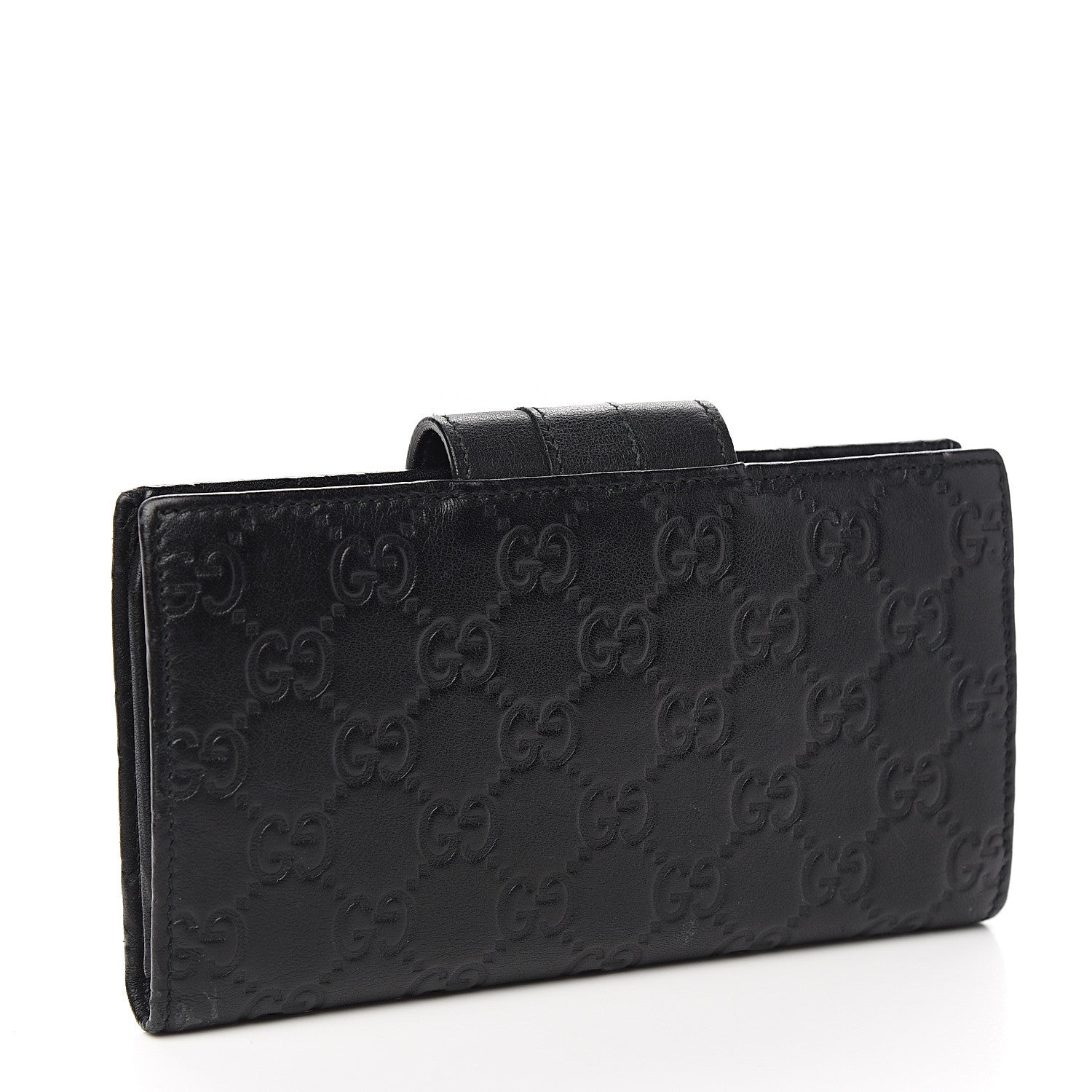 Gucci Guccissima Ladies Web Long Wallet Black 2 of 5