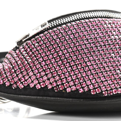 Alexander Wang Rhinestone Mesh Mini Attica Belt Bag Prism Pink 8 of 9