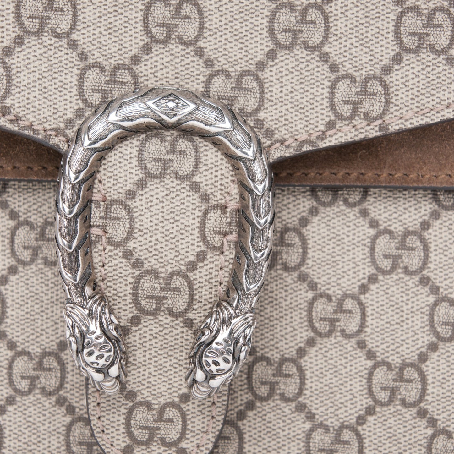 GG Supreme Monogram Mini Dionysus Shoulder Bag Taupe