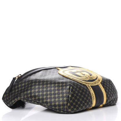 Gucci X DAPPER DAN Calfskin Laminated Ayers GG Micro Monogram Mens Belt Bag Black 4 of 13