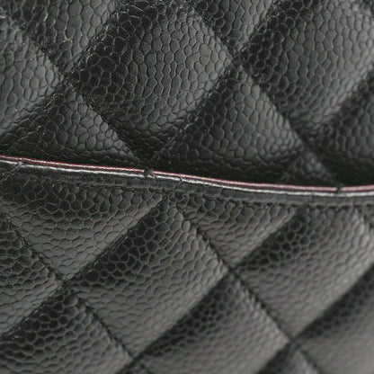 Chanel Caviar Quilted Medium Double Flap Black 11 of 12