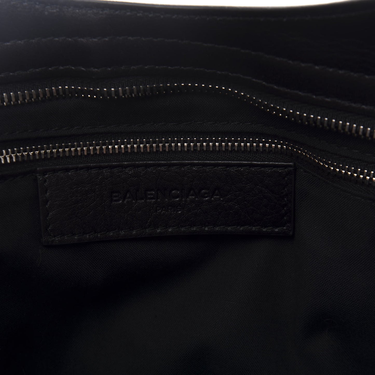Margaux Calfskin Classic Silver Ring Hardware City Black