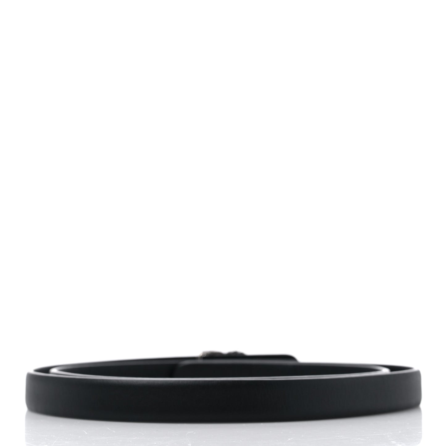 Lambskin Crystal CC Chain Belt 80 32 Black