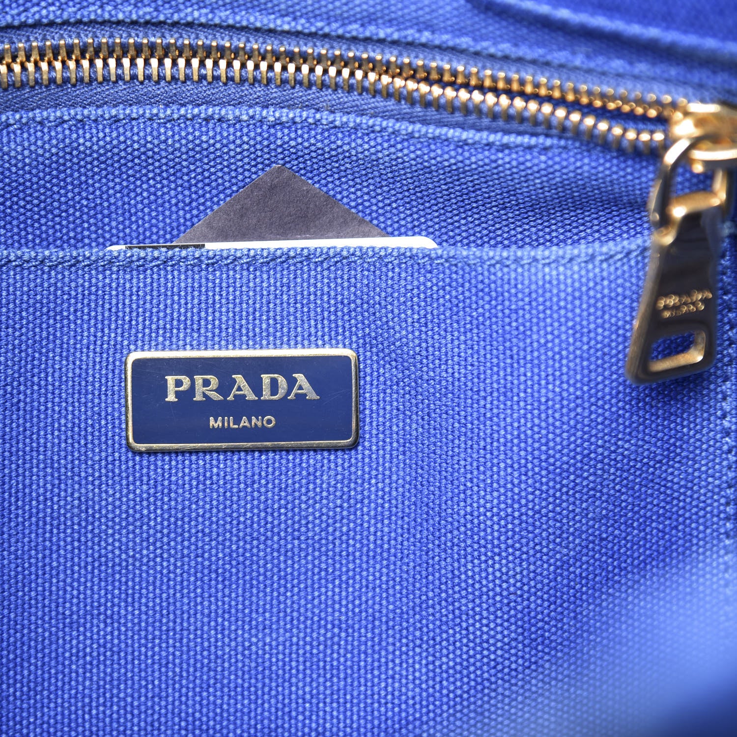 Prada Canapa Logo Shopping Tote Cobalto 7 of 10