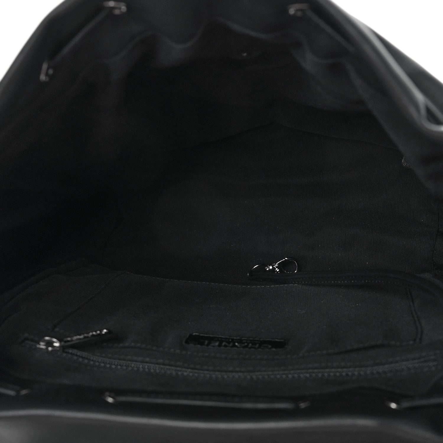 Chanel Calfskin Chevron Quilted Large Urban Spirit Backpack Black 5 of 9