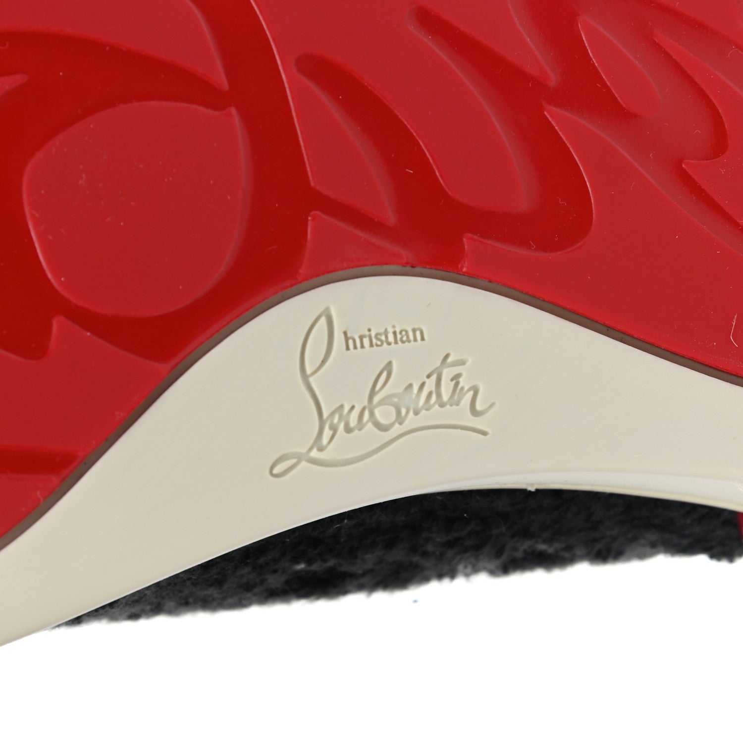 Christian Louboutin Rantus Mens Orlato Flat Sneakers 46 Black Red 6 of 7