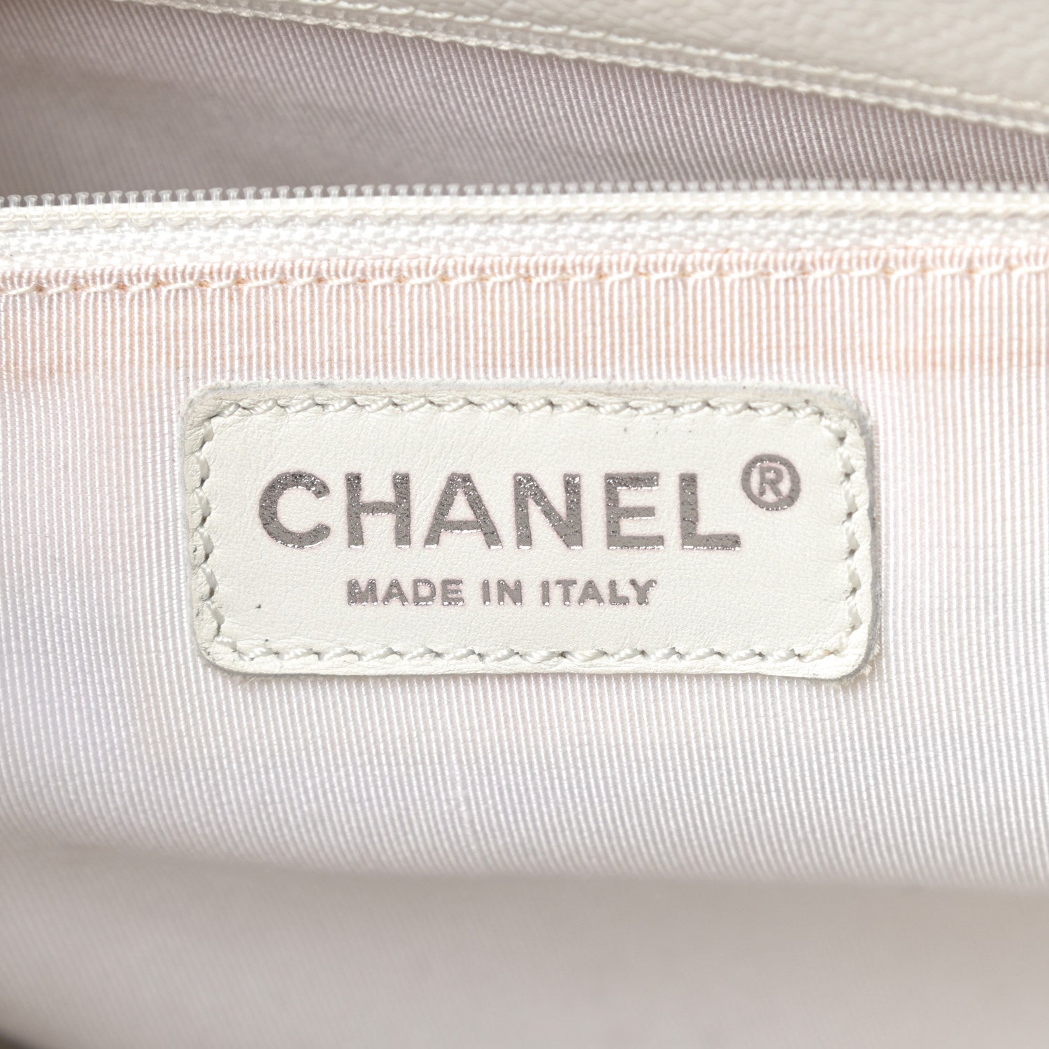 Chanel Caviar Quilted Grand Shopping Tote GST White 6 of 16