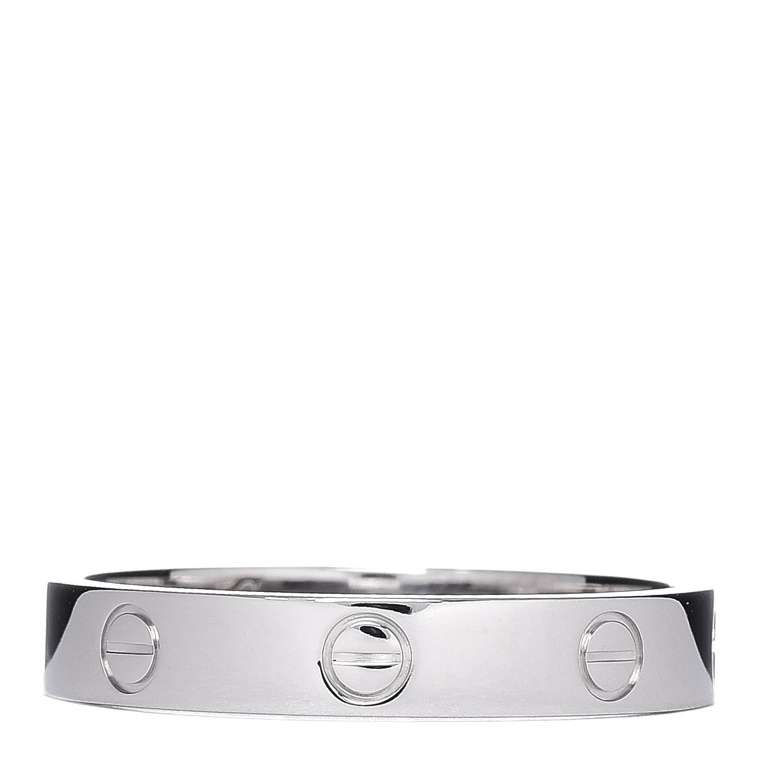 Cartier 18K White Gold 3.5mm LOVE Wedding Band Ring 62 10 1 of 4
