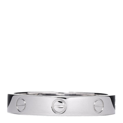 Cartier 18K White Gold 3.5mm LOVE Wedding Band Ring 62 10 1 of 4