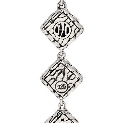 John Hardy Sterling Silver Palu Square Drop Earrings 4 of 4