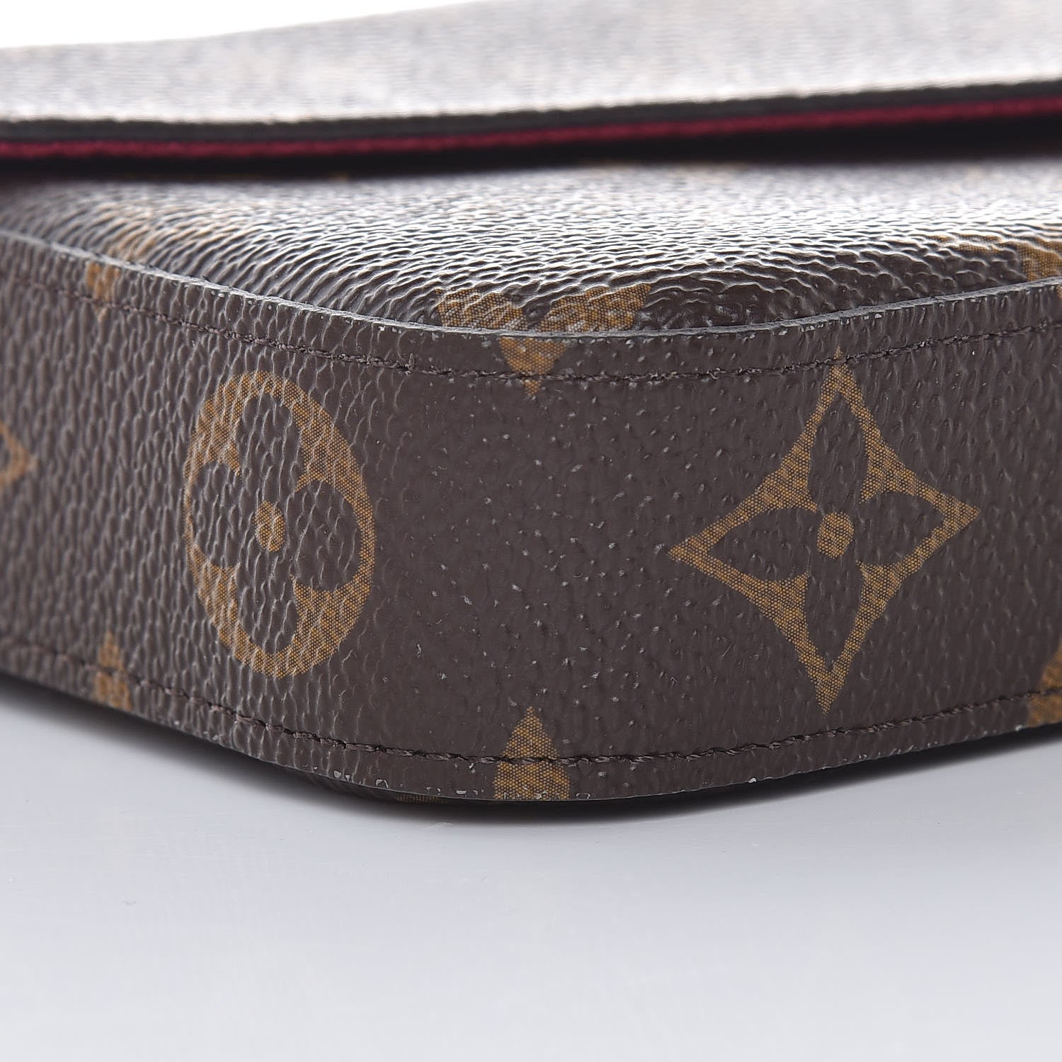 Louis Vuitton Monogram Pochette Felicie Chain Wallet Fuchsia 9 of 11