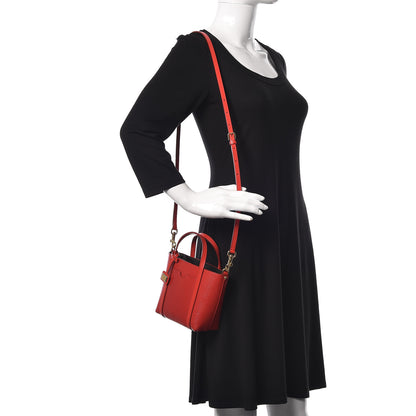 Dolce & Gabbana Textured Calfskin Mini Escape Shopper Tote Red 2 of 9