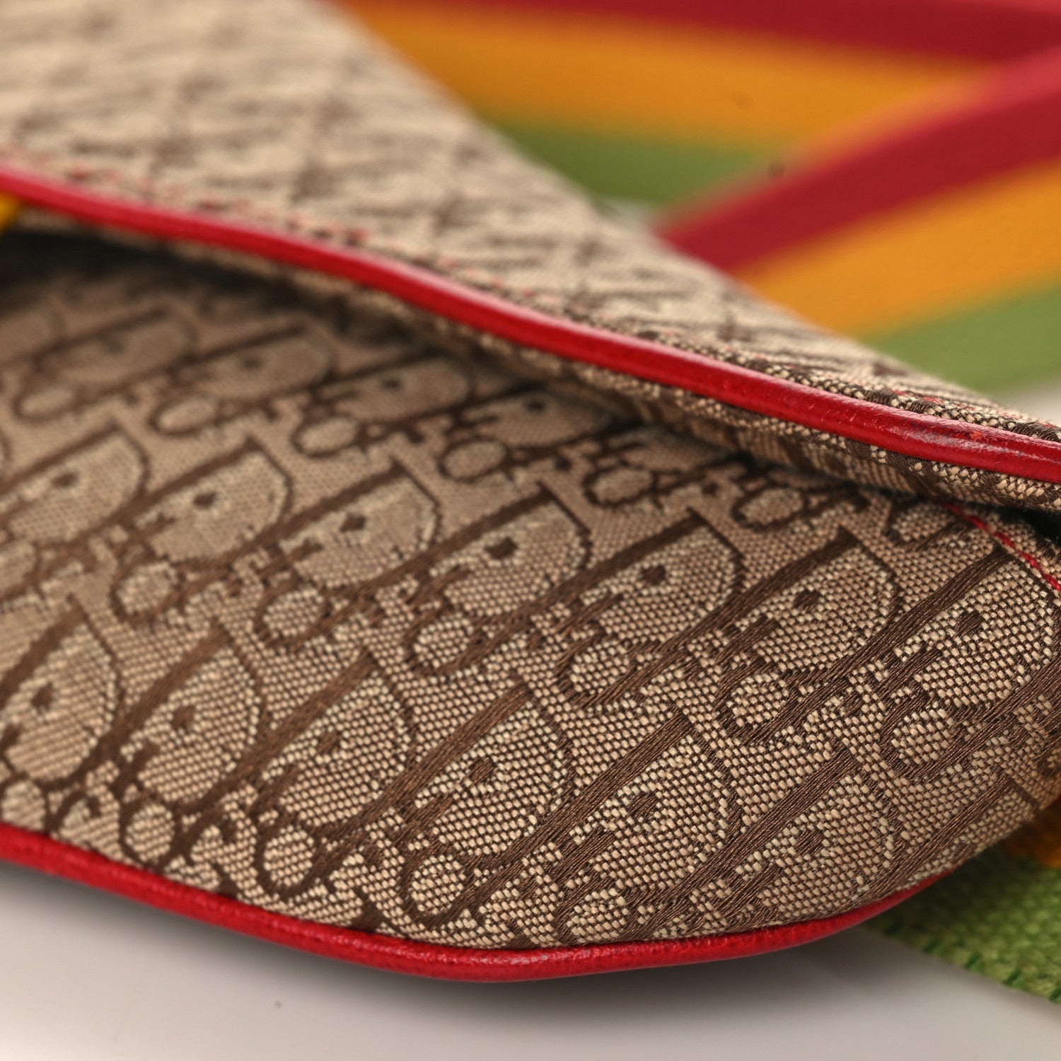 Christian Dior Monogram Rasta Saddle Belt Bag Beige 8 of 8