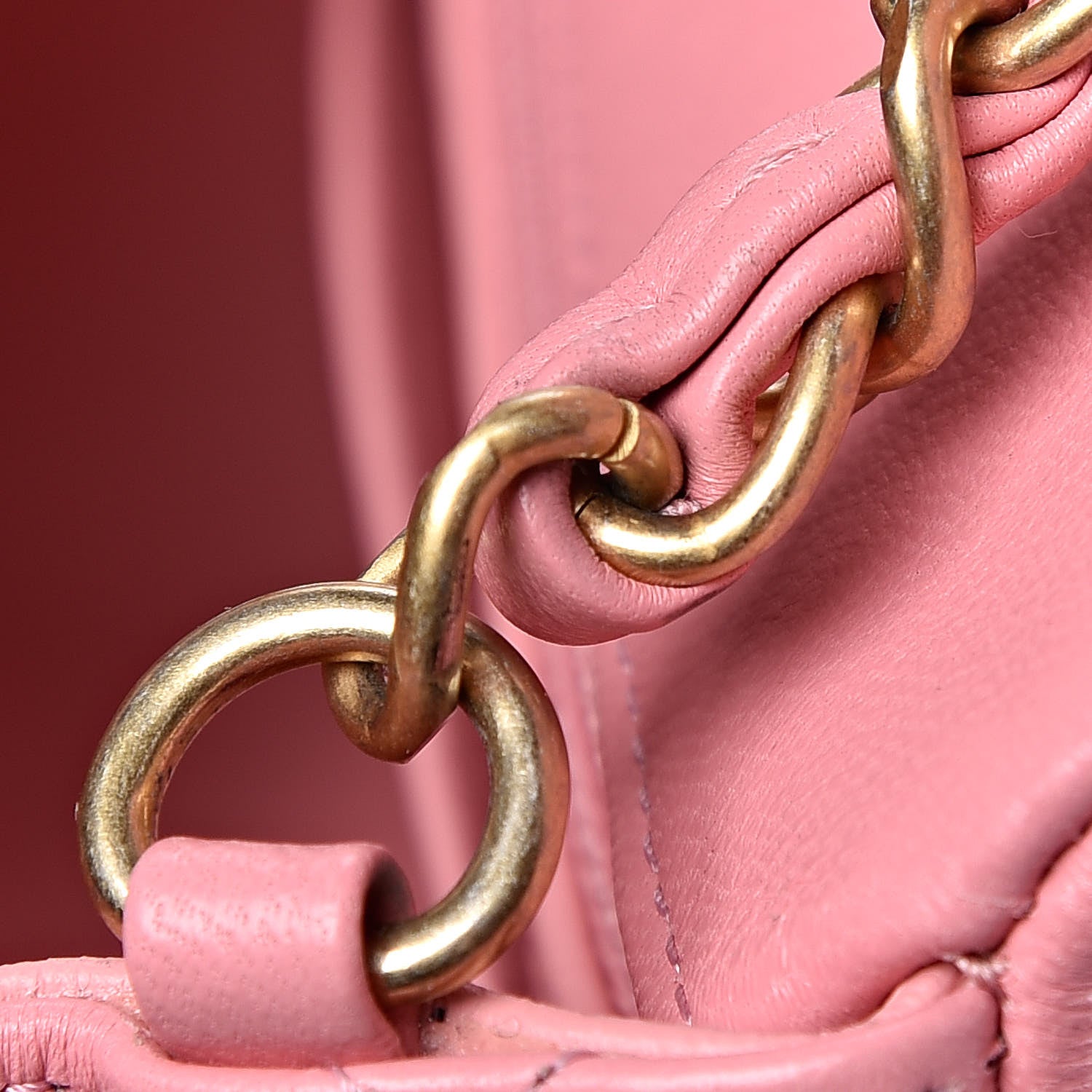 Chanel Lambskin Quilted Mini Rectangular Flap Pink 20 of 22