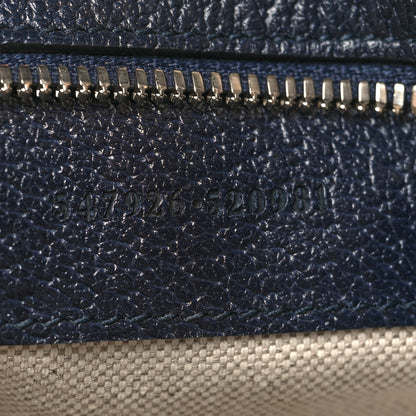 Gucci GG Supreme Monogram Textured Dollar Calfskin Web Small Ophidia Messenger Bag Beige Blue 7 of 12