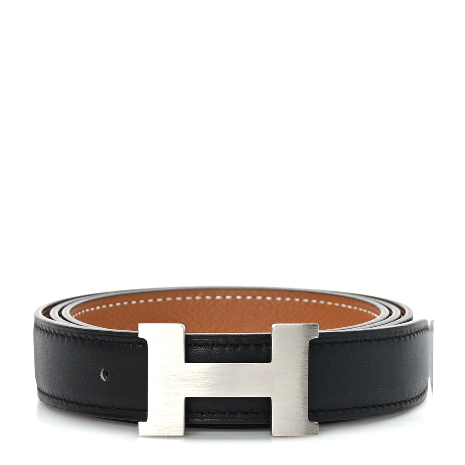 Hermes Swift Epsom 24mm Mini Constance H Belt 90 36 Black Gold 1 of 6
