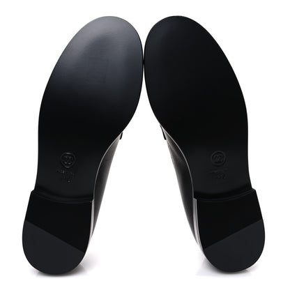 Chanel Lambskin CC Mocassin Loafers 38.5 Black 7 of 11