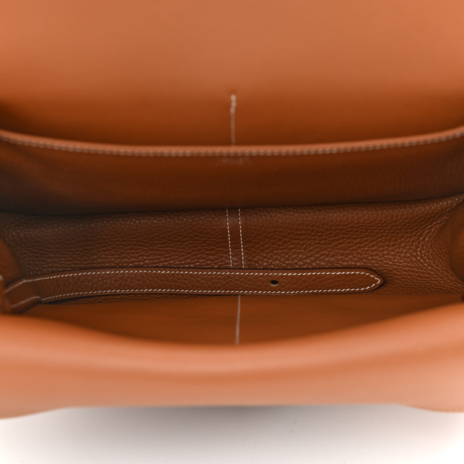 Hermes Taurillon Clemence Halzan 31 Gold 5 of 9