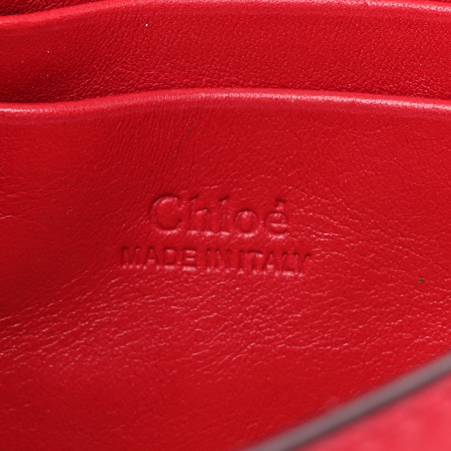 Chloe Suede Calfskin Mini Faye Shoulder Bag Tulip Red 6 of 9