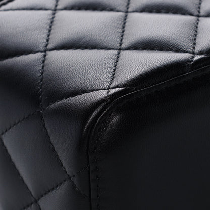 Chanel Lambskin Quilted Pearl Crush Small Vanity Case With Chain Black 10 of 14