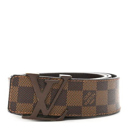 Louis Vuitton Damier Ebene 40mm LV Initiales Belt 85 34 1 of 11