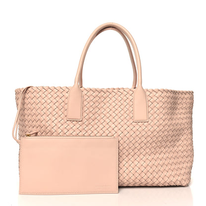 Bottega Veneta Lambskin Intreccio Medium Cabat Lotus 3 of 10