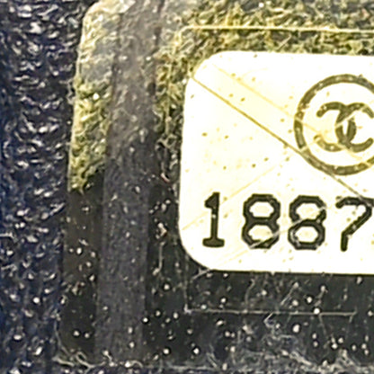 Chanel Lambskin Embossed Medium Boy Cube Flap Navy 6 of 10