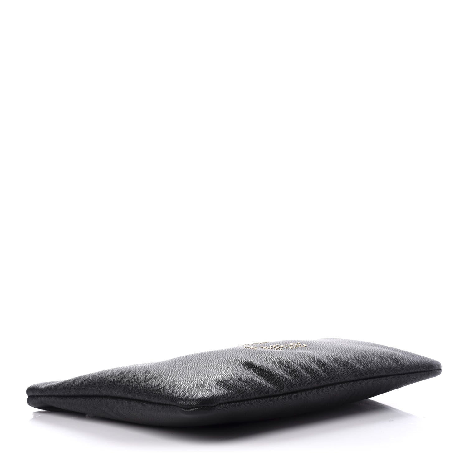 Chanel Caviar Studded Medium Deauville Pouch Black 4 of 8