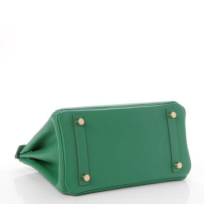 Hermes Swift Birkin 25 Vert Vertigo 6 of 30