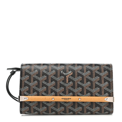 Goyard Goyardine Monte Carlo Bois Clutch Black 1 of 7