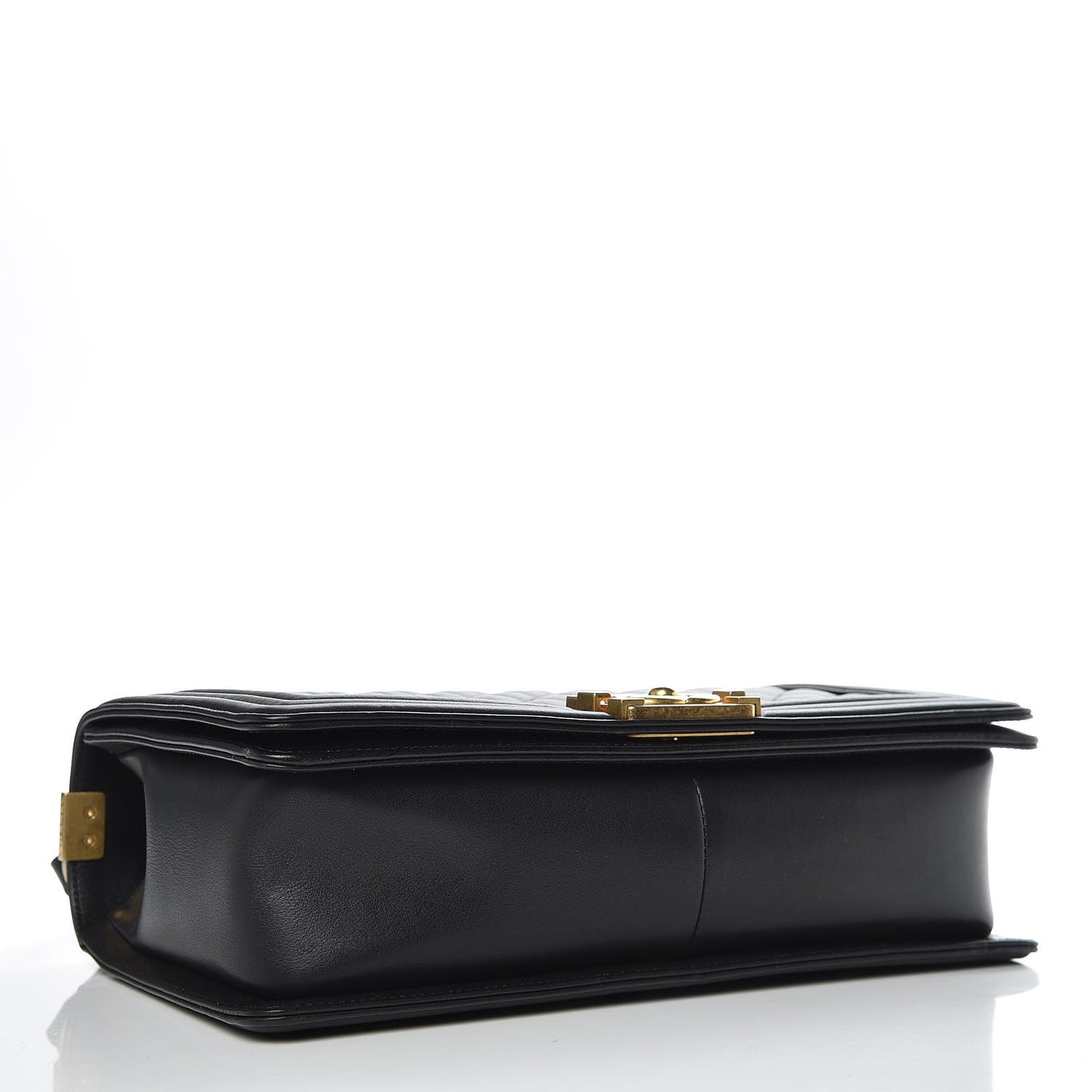 Calfskin Quilted New Medium Boy Flap Black