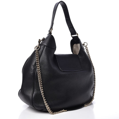 Gucci Pebbled Calfskin Medium Emily Hobo Black 4 of 15