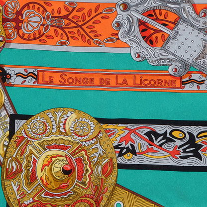 Hermes Silk Le Songe De La Licorne Scarf 90 3 of 6