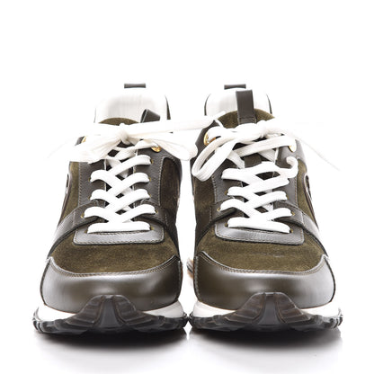 Louis Vuitton Calfskin Suede Run Away Sneakers 36.5 Kaki 2 of 7