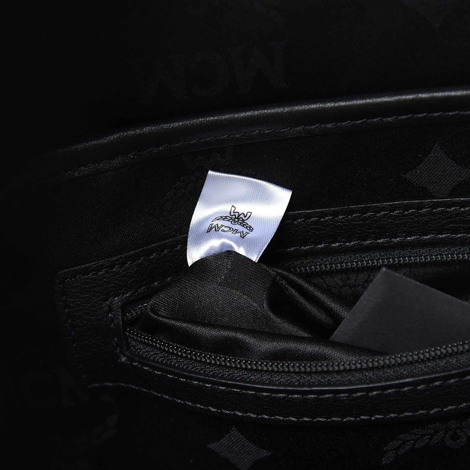 MCM Visetos Snakeskin Printed Small Stark Backpack Light Grey 6 of 9