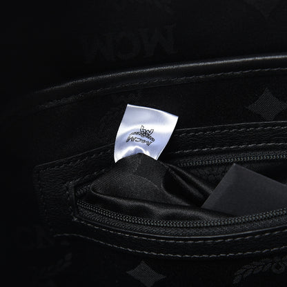 MCM Visetos Snakeskin Printed Small Stark Backpack Light Grey 6 of 9