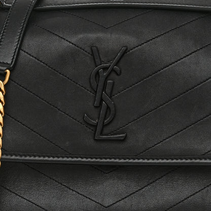 Saint Laurent Lambskin Matelasse Monogram Medium Niki Chain Satchel Black 9 of 11