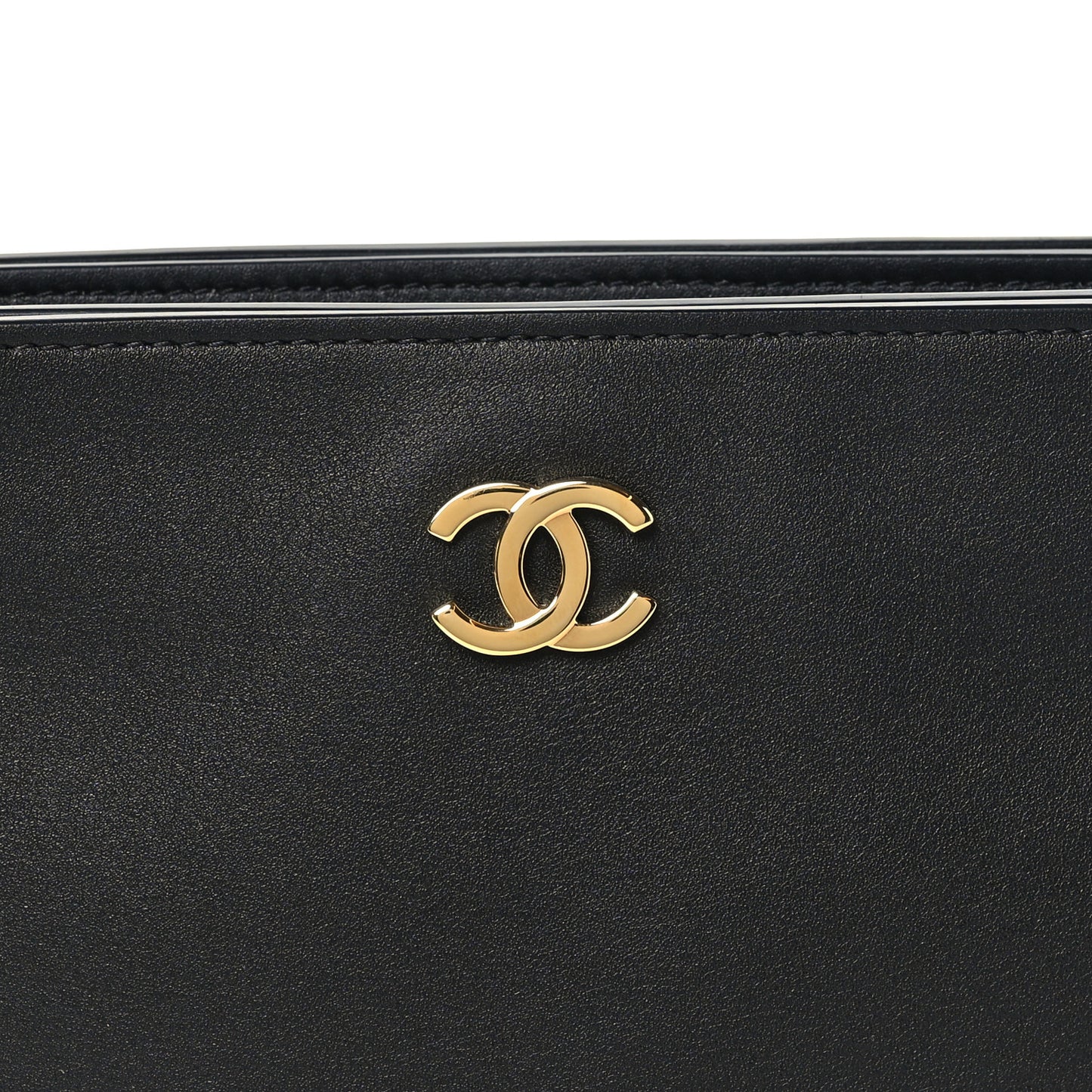 Calfskin Chick Studs Clutch Black