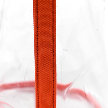 Prada Plexiglass Canapa Small Shopper Tote Arancio 8 of 9