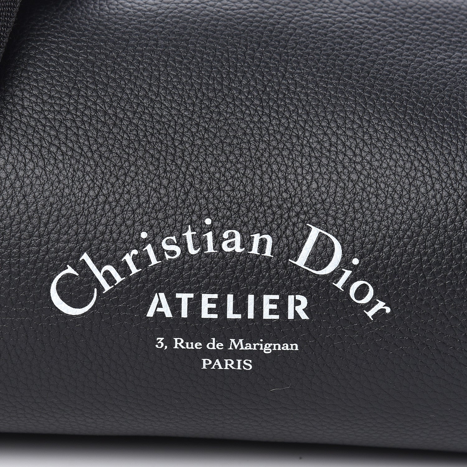 Christian Dior HOMME Grained Calfskin Mens Roller Pouch Black 9 of 9
