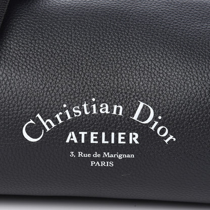 Christian Dior HOMME Grained Calfskin Mens Roller Pouch Black 9 of 9