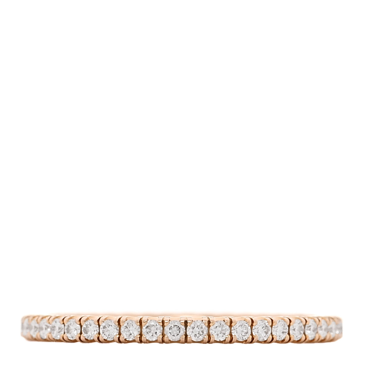 Cartier 18K Pink Gold Diamond 1.5mm Étincelle de Cartier Wedding Band Ring 47 4 3 of 5