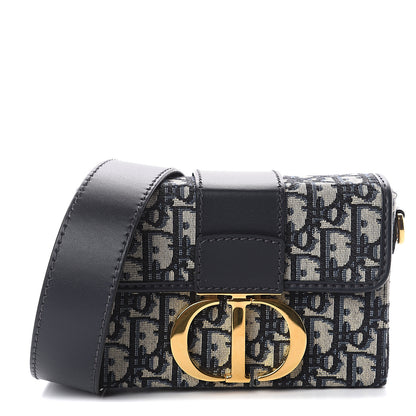 Christian Dior Oblique 30 Montaigne Box Bag Blue 1 of 7