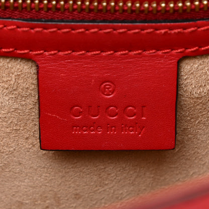 Gucci Calfskin Small Sylvie Shoulder Bag Hibiscus Red 5 of 24
