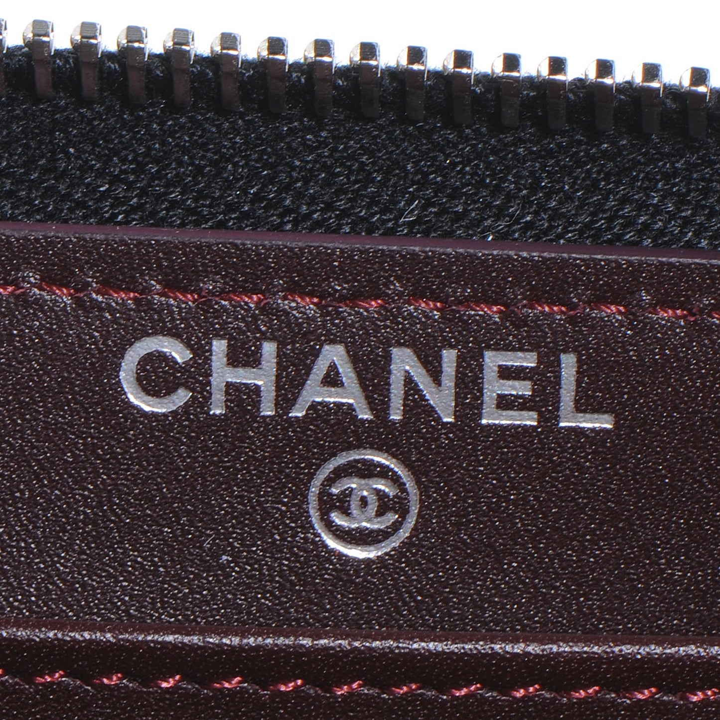 Caviar Quilted Zip Around Wallet Black