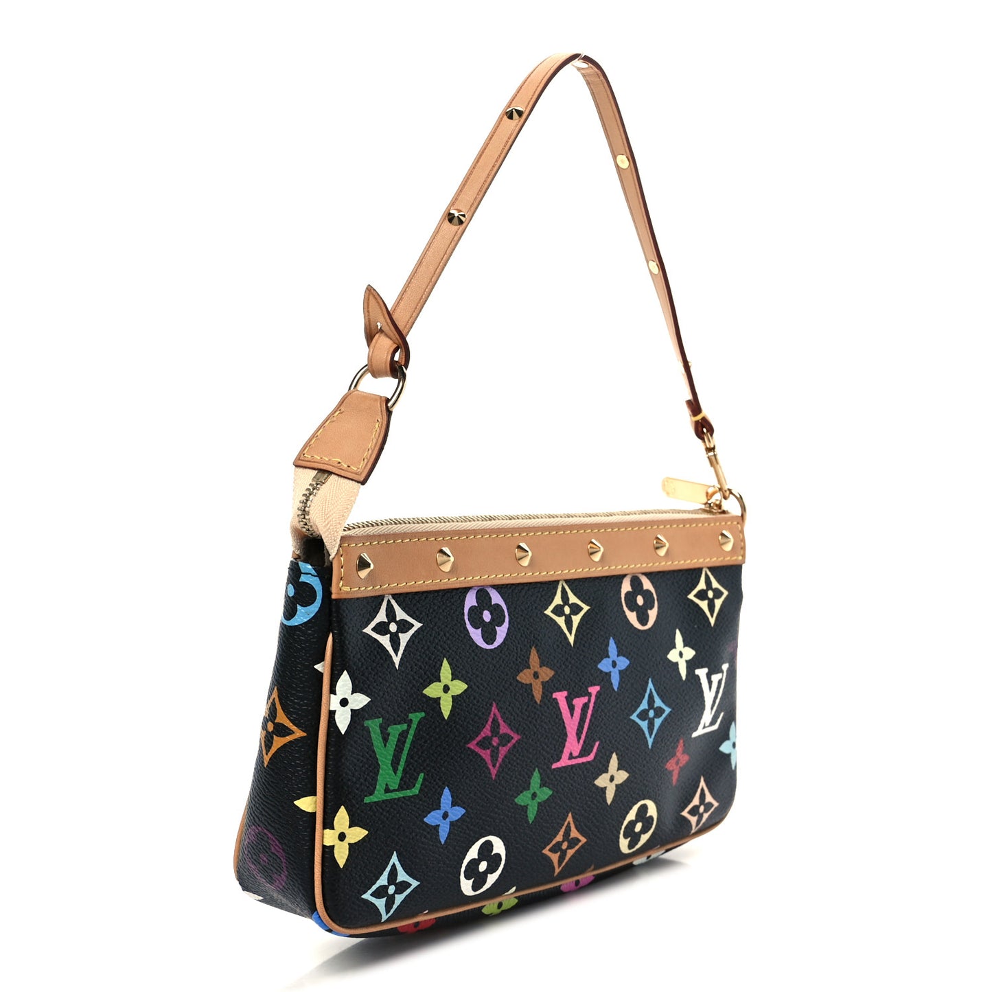 Monogram Multicolor Pochette Accessories Black