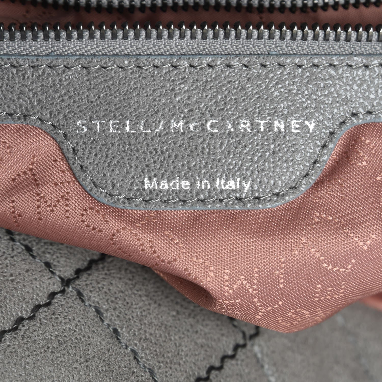 Stella McCartney Shaggy Deer Quilted Big Falabella Tote Grey 7 of 10
