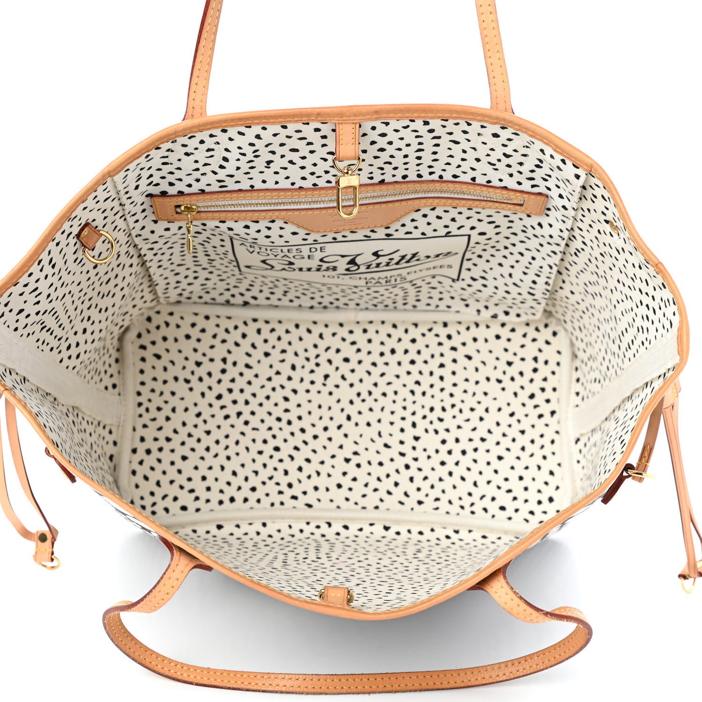 Monogram Kusama Waves Neverfull MM White