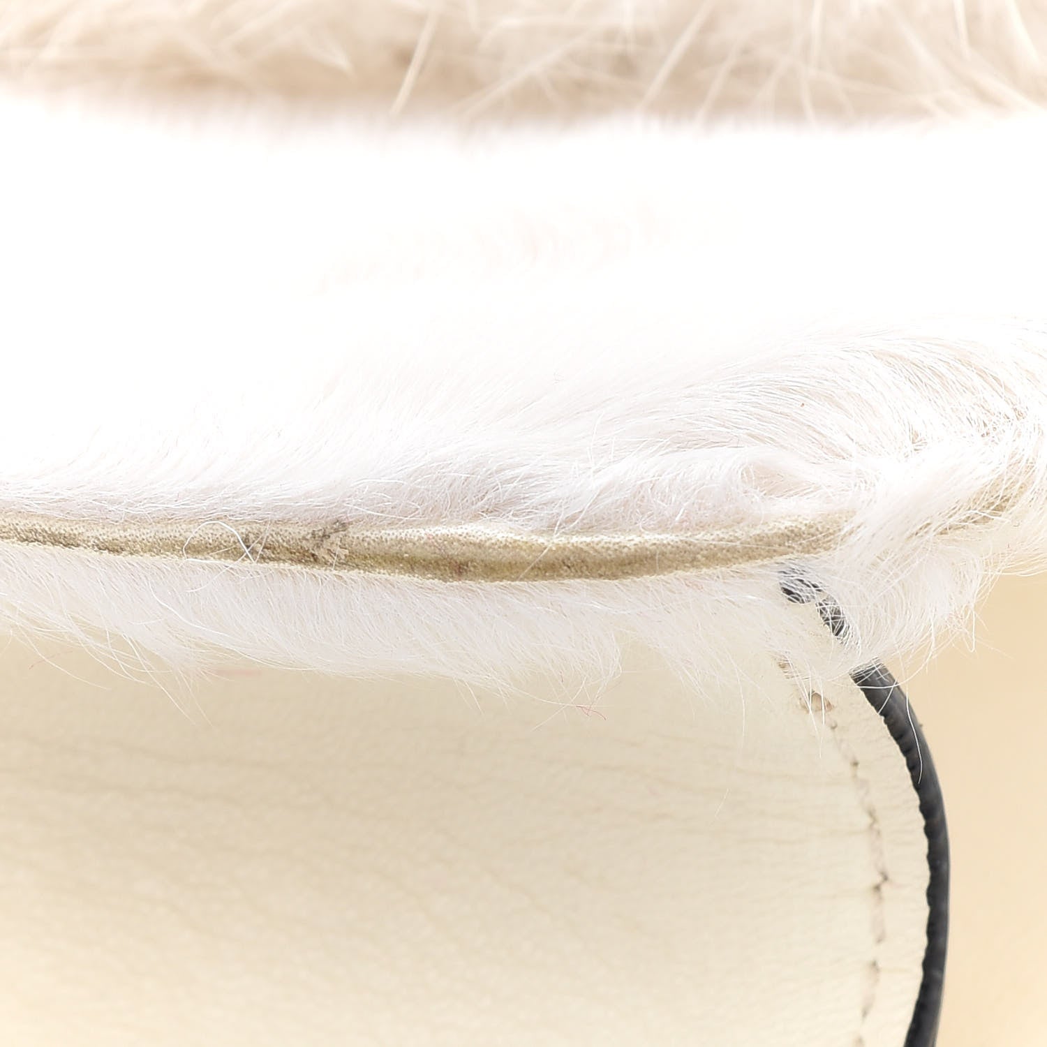 Valentino Garavani Mink Fur Lambskin Small Glam Lock Rockstud Flap White 5 of 12