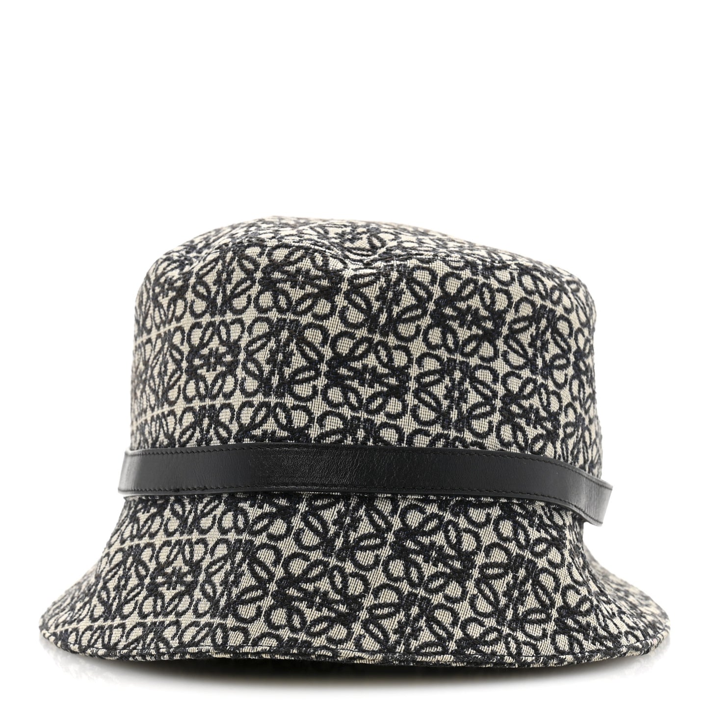 Jacquard Allover Anagram Bucket Hat 59 Ecru Blue